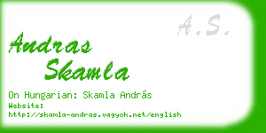 andras skamla business card
