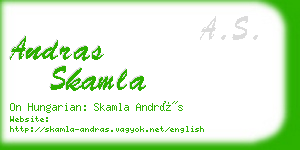 andras skamla business card